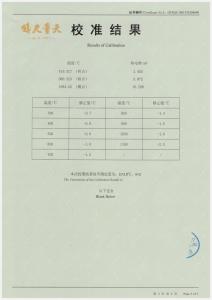 熱電偶校準(zhǔn)證書(shū)（3）